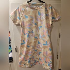 JUICY COUTURE Tunic Womens Large Pastel Firework Floral Pebble T-Shirt Dress